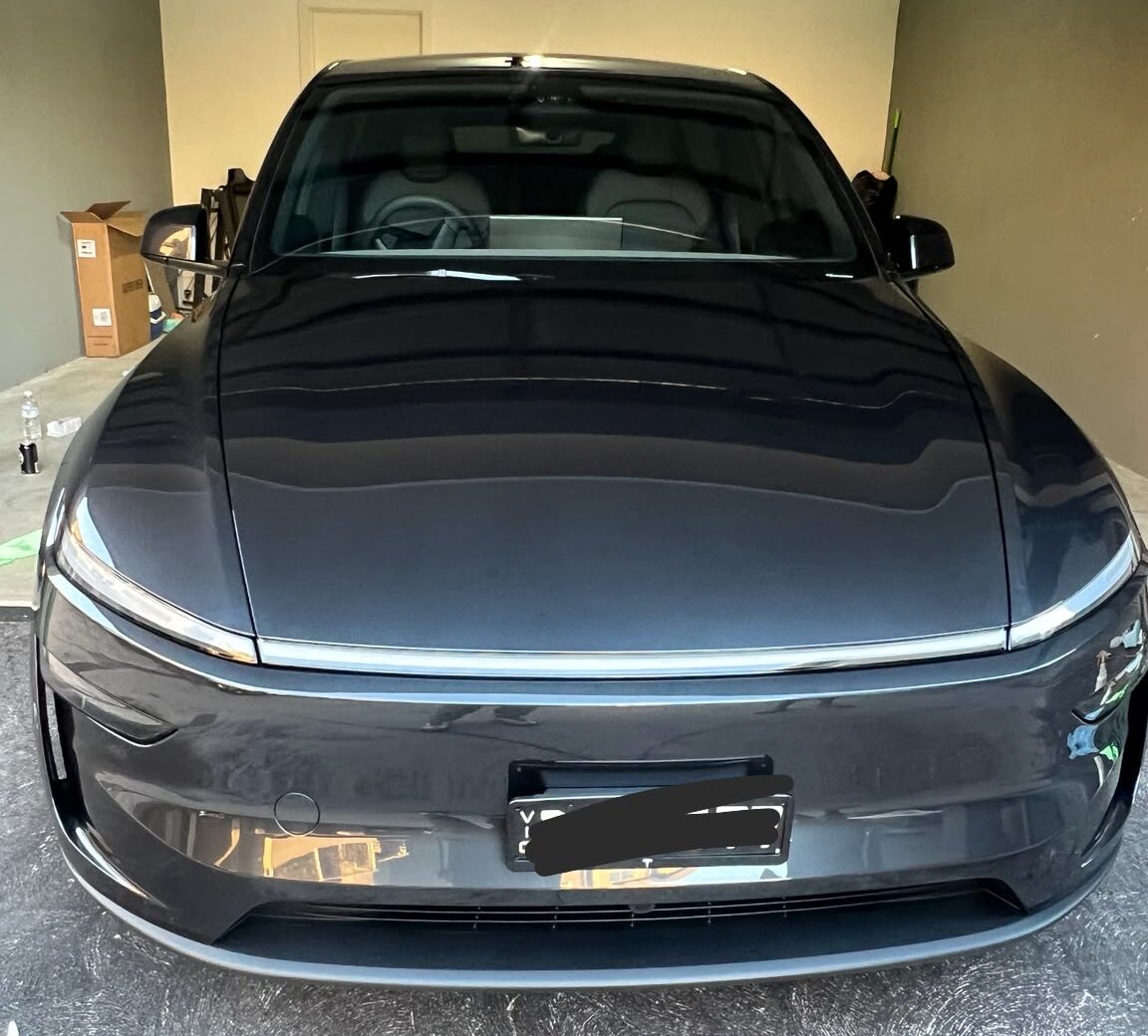 Vehicle after cut and polish, paint correction and ceramic coating with mirror gloss finish.
